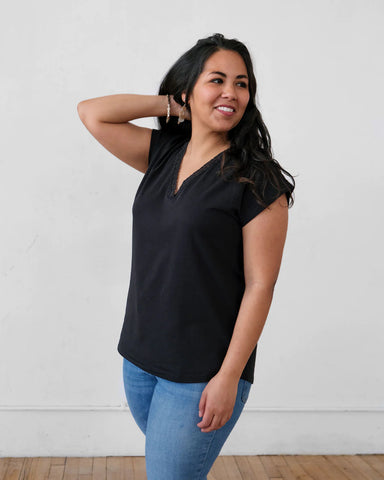 Piper Tee Black