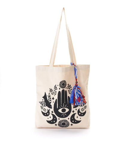 Chahna Tassel Tote Hamsa