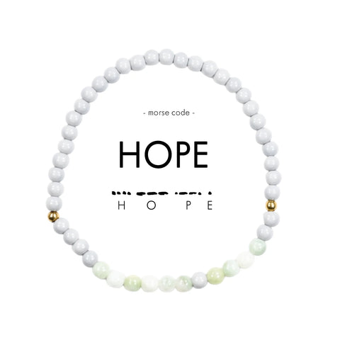 Hope Morse Code Bracelet