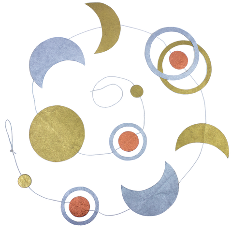 Moon Phase Paper Garland