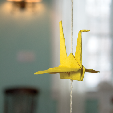 Origami Cranes Paper Garland