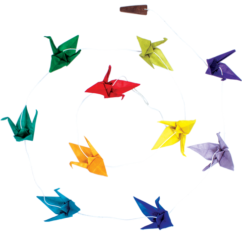 Origami Cranes Paper Garland
