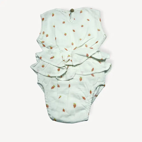 Strawberry 2-Tier Ruffle Romper